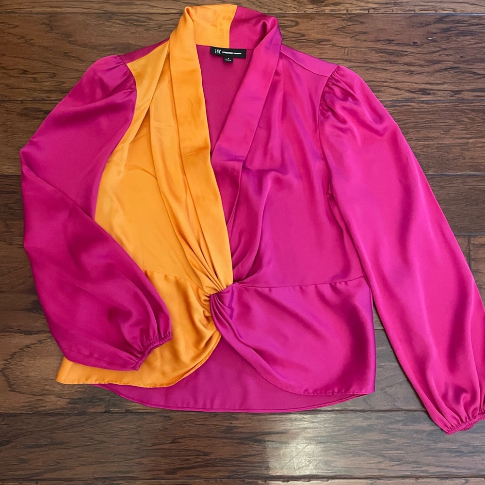2 Toned Pink and Orange Blouse